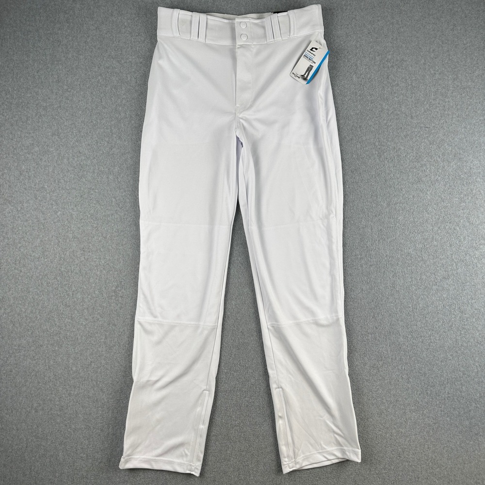 NEW Champro Baseball Pant Mens Medium White Triple Crown Open Bottom BP9UAWM NWT